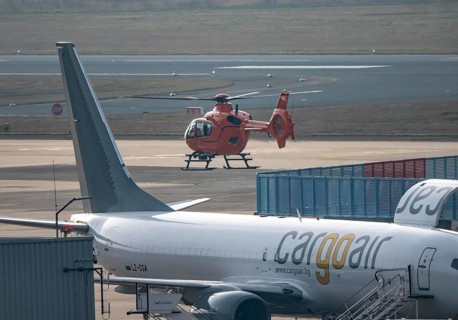 Rescue helicopter, air rescue from the Federal Ministry of the Interior, BMI, Christoph 3,