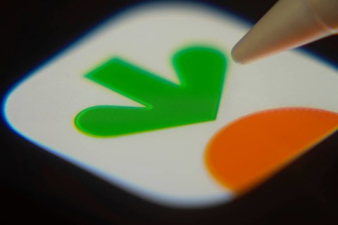 Dhaka, Bangladesh- 06 Dec 2025: Close-up of the Instacart app on a screen with a stylus pointing at