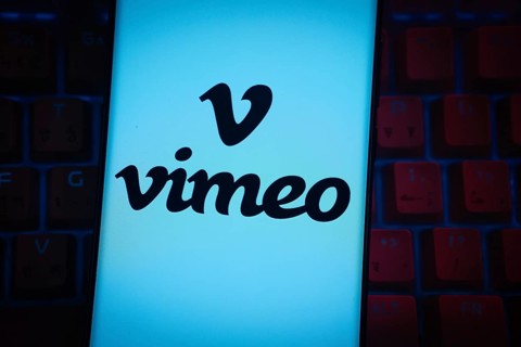Dhaka, Bangladesh - 17 March 2025: The logo of the vimeo is displayed on a smartphone screen