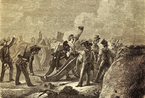 Defence of a ski jump near Kloppenheim by Baden, revolutionary years 1848-1849, uprising, riots,