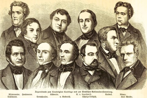 Portrait of some members of the United State Parliament and the German National Assembly, St.