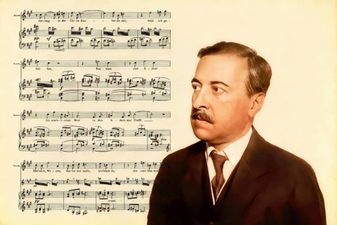 Hugo von Hofmannsthal, 1874-1929, Austrian novelist and poet, digital edited according to a