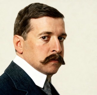Hugo von Hofmannsthal, 1874-1929, Austrian novelist and poet, digital edited according to a