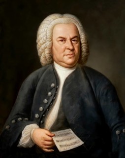 Johann Sebastian Bach, 1685 - 1750, German composer, digital edited according to a painting by