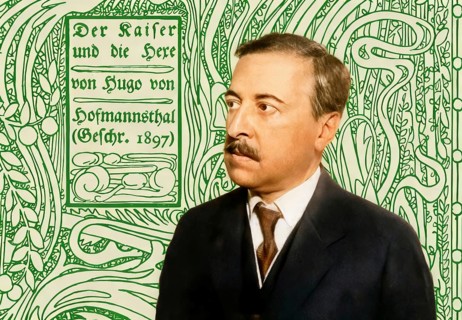Hugo von Hofmannsthal, 1874-1929, Austrian novelist and poet, digital edited according to a