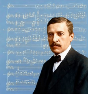 Hugo von Hofmannsthal, 1874-1929, Austrian novelist and poet, digital edited according to a