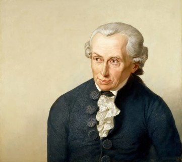 Immanuel Kant, 1724 - 1804, German philosopher of the Enlightenment, digitally edited according to