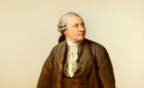 Portrait of Friedrich Gottlieb Klopstock, 1724 - 1803, German poet, digitally edited according to a