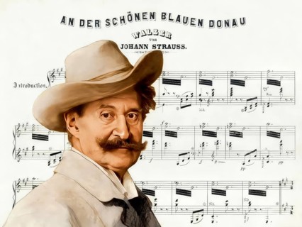 Johann Baptist Strauss II, 1825 – 1899, Austrian composer and violinist, 1879, digitally edited