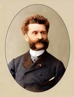 Johann Baptist Strauss II, 1825 – 1899, Austrian composer and violinist, 1879, digitally edited