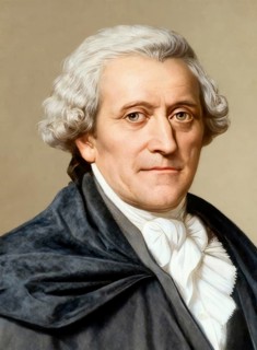 Portrait of Friedrich Gottlieb Klopstock, 1724 - 1803, German poet, digitally edited