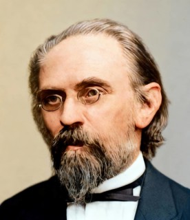 Richard August Carl Emil Erlenmeyer, 1825 – 1909, German chemist, digitally edited