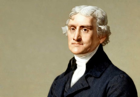 Portrait of Thomas Jefferson, 1743 - 1826, third president of the United States and principal