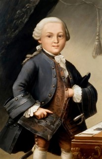 Wolfgang Amadeus Mozart at the age of 6, 1756 – 1791, composer of classical music, First Viennese