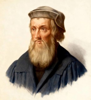 John Wycliffe, Doctor evangelicus, 1330 - 1384, an English philosopher, theologian and church