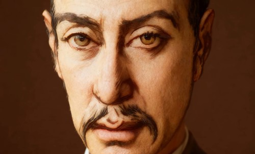 Portrait of Rainer Maria Rilke, 1875 – 1926, Austrian poet and novelist, based on a sketch,