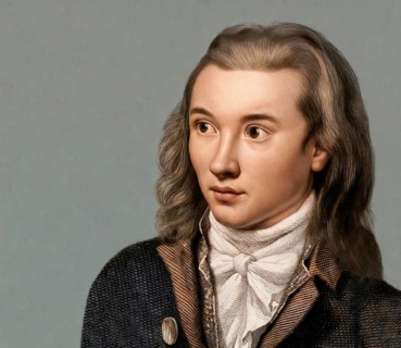 Portrait of Georg Philipp Friedrich Freiherr von Hardenberg, pseudonym and pen name Novalis, 1772 -