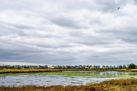 Hengistbury Head, Christchurch Head, English Channel, Dorset, England, United Kingdom