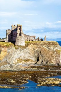 Ruins of Tantallon Castle, North Berwick, East Lothian, Scotland, UK