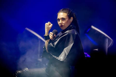 Elize Ryd, singer of Amaranthe, live on Arcane Dimensions Tour 2026 at Munich's Zenith on 17.01