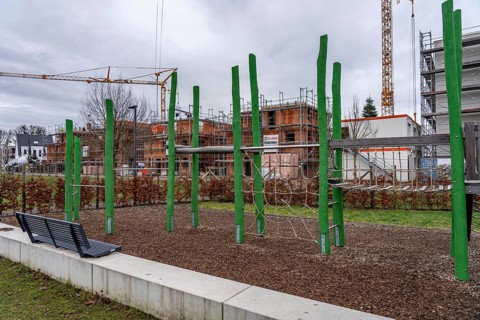 New development area Am alten Angerbach in Duisburg-Huckingen, on approx. 17 hectares, 300 new