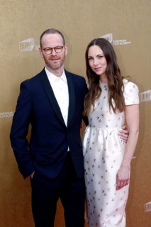 Joachim Trier and Helle Bendixen arriving at the European Film Awards at the House of World