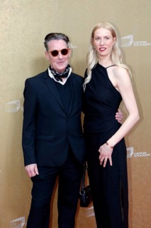 Toni Froschhammer and accompaniment on arrival for the European Film Awards at the House of World