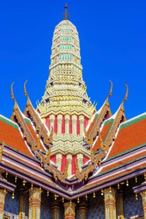 The Grand Royal Palace, Wat Phra Kaeo Buddhist Temple, the Royal Pantheon, Prasad Phra Thepbidon,