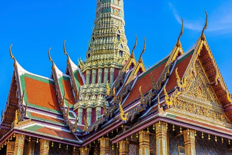 The Grand Royal Palace, Wat Phra Kaeo Buddhist Temple, the Royal Pantheon, Prasad Phra Thepbidon,