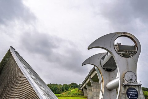 Falkirk Wheel, Forth and Clyde Canal, Falkirk, Scotland, UK