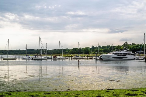 Swanwick Marina, River Hamble, Swanwick, Southampton, Hampshire, UK