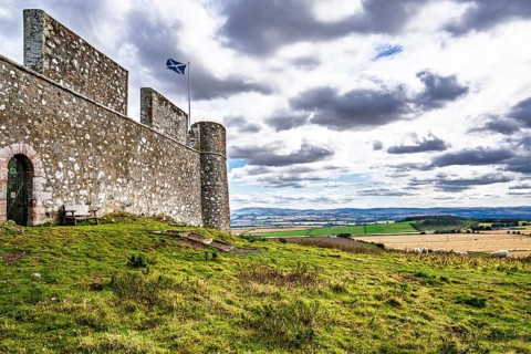 Hume Castle, Greenlaw, Scottish Borders, Scotland, UK
