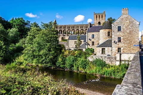 Jedburgh Abbey, Augustinian Abbey, Jedburgh, Scottish Borders, Scotland, UK