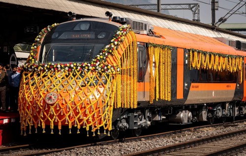 The country's first Vande Bharat sleeper train operating between Guwahati (Kamakhya) and Howrah