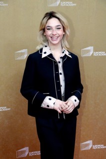 Matilda De Angelis arriving at the European Film Awards at the House of World Cultures in Berlin on