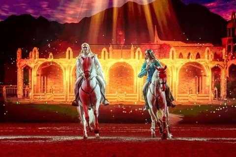 Cavalluna, horse show on Gateway to the Otherworld tour in Berlin's Uber Arena on 17.01.2026