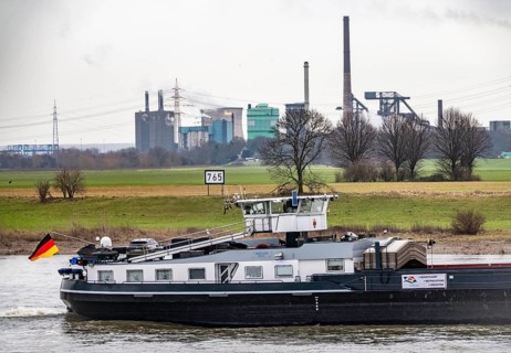 Hüttenwerke Krupp-Mannesmann, HKM in Duisburg-Hüttenheim, 2 blast furnaces, gas power plant cooling