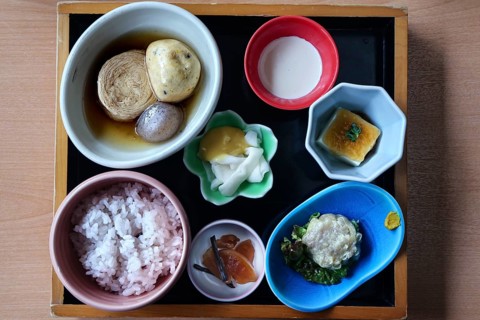 Different yuba dishes at Yuba Yuzen, Nikko, Nikko, Tochigi, Japan