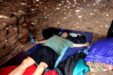 Simple place to sleep in a hut in Erta Ale Camp, Erta Ale, null, Ethiopia
