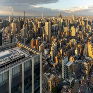 Manhattan midtown skyline, Edge, New York, USA