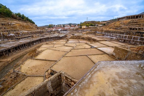Salt farming terraces and ancient wooden structures fill the historic salt valley of anana,