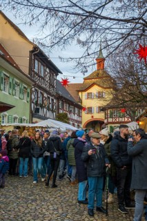 Christmas market, Burkheim, Vogtsburg, Kaiserstuhl, Baden-Württemberg, Germany