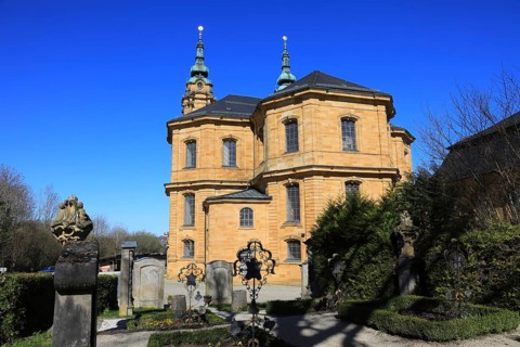 Pilgrimage church Basilica Vierzehnheiligen near Bad Staffelstein, Lichtenfels district,