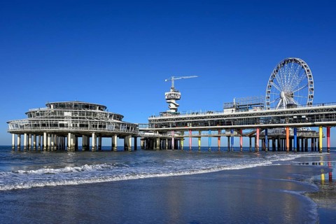 Pier von Scheveningen, The Hague, North Sea, South Holland, Netherlands