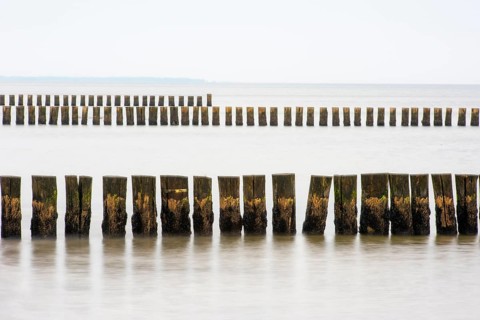 Grooves in the Baltic Sea near Zingst, Fischland-Darss-Zingst, Zingst, Mecklenburg-Western