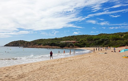 Sandstrand Plage d'Arone, Piana, Corse-du-Sud Department, West Coast, Corsica, Mediterranean Sea,