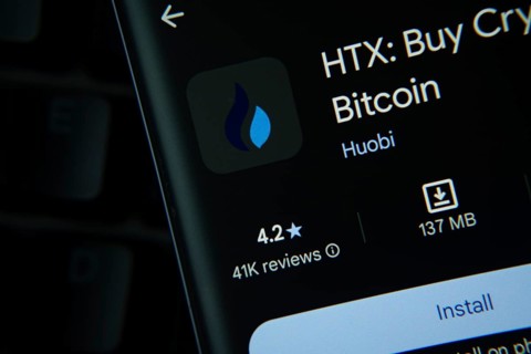 Dhaka, Bangladesh- 27 July 2025: HTX app from Google Playstore is displayed on a smartphone screen