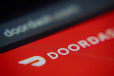Dhaka, Bangladesh- 02 Dec 2025: A Close-up of a laptop screen is displaying the DoorDash web