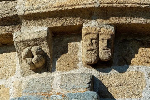 Natural regional park of Livradois Forez. Roman church Saint-Hilaire of Saint-Hilaire village.