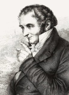 Portait of Johann Peter Hebel, 1760 - 1826, German poet, Protestant theologian and educator,